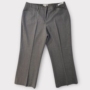 Pendleton Seasonless Virgin Wool True Fit Trousers Gray, 16 Petite
